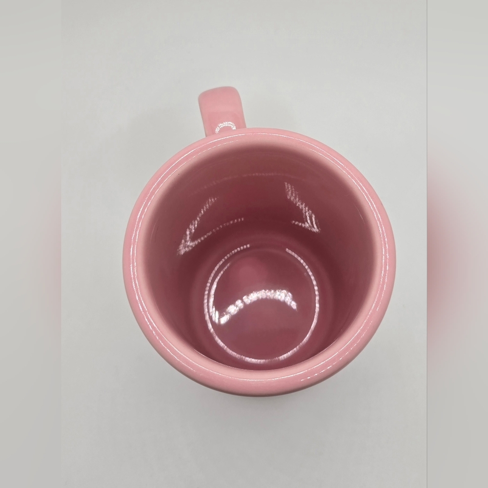 SOLD **** Longaberger Pottery Pink Ceramic Vitrified Coffee Mug 10oz - Picture 5 of 6